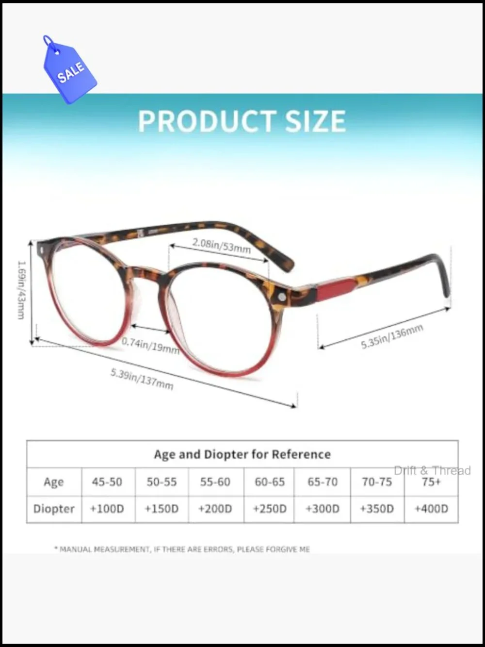 Blue Light Blocking Reading Glasses with Spring Hinge - 4 Pairs Pack